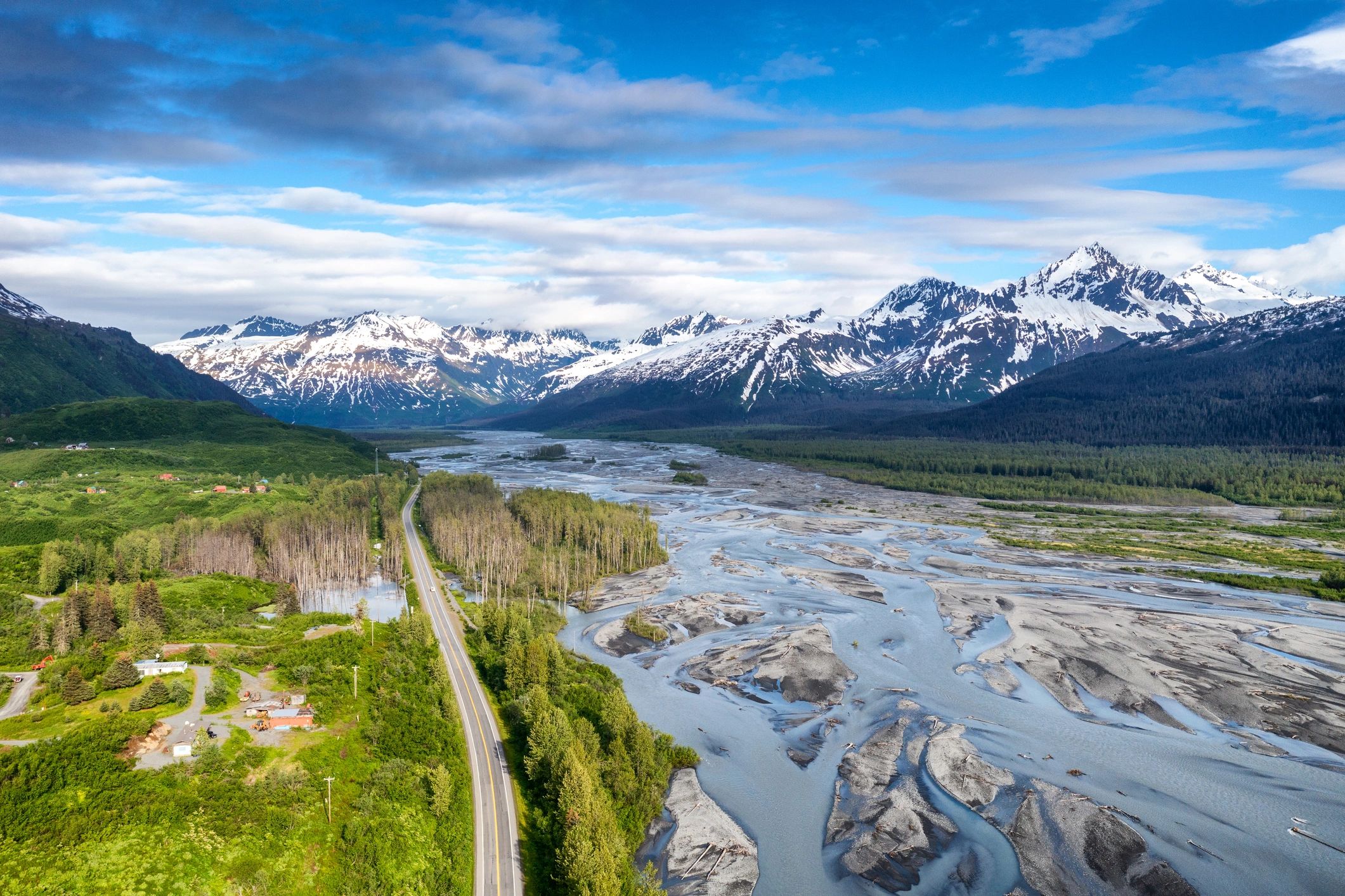 Snowcapped Alaska landscape representing pristine cold-water sourcing